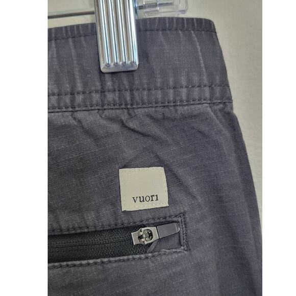 Vuori Ripstop Mens Beige Gray Elastic Waist Drawstring Outdoor Pants Medium M - Picture 5 of 8